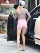Hailey Bieber Booty and Cameltoe in Shorts, Out in West Hollywood