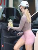 Hailey Bieber Booty and Cameltoe in Shorts, Out in West Hollywood