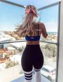 Hilde Osland Booty in Tight Leggings