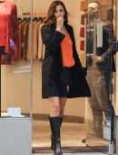 Irina Shayk Leggy at the Falconeri Boutique in NYC