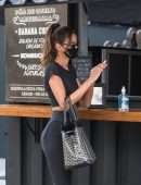 Izabel Goulart Booty in Tight Black Leggings Out in Sao Paulo