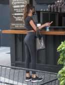 Izabel Goulart Booty in Tight Black Leggings Out in Sao Paulo