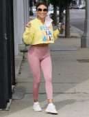 Jeannie Mai Smiles as She Arrives at the DWTS Studio