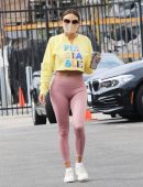 Jeannie Mai Smiles as She Arrives at the DWTS Studio