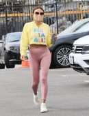 Jeannie Mai Smiles as She Arrives at the DWTS Studio