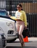 Jeannie Mai Smiles as She Arrives at the DWTS Studio