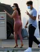 Jeannie Mai Cameltoe as She Leaves the DWTS Studios