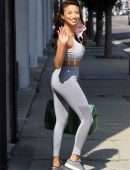 Jeannie Mai Booty, Outside DWTS Rehearsal Studios in Los Angeles