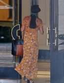 Jessica Ciencin Henriquez Leggy while Talking on the Phone in LA