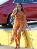 Jessica Ciencin Henriquez Leggy while Talking on the Phone in LA
