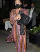 Jessie Wallace Leggy and Cleavage, Night Out in London