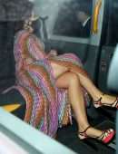 Jessie Wallace Leggy and Cleavage, Night Out in London