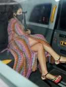 Jessie Wallace Leggy and Cleavage, Night Out in London