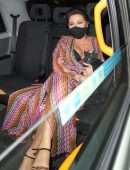 Jessie Wallace Leggy and Cleavage, Night Out in London
