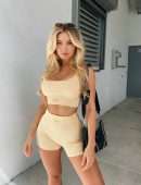 Jilissa Ann Zolotko Booty in Tiny Shorts and Sports Bra