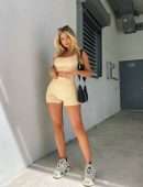 Jilissa Ann Zolotko Booty in Tiny Shorts and Sports Bra