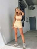 Jilissa Ann Zolotko Booty in Tiny Shorts and Sports Bra