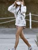 Jordana Brewster Leggy, Out in Brentwood, California