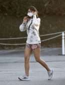 Jordana Brewster Leggy, Out in Brentwood, California