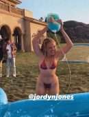 Jordyn Jones Booty in a Tiny Thong Bikini