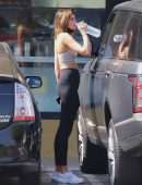 Kaia Gerber Booty in Leggings getting Drinks in West Hollywood