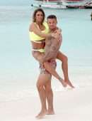 Kate Price and Carl Woods Jet Skiing while on Holiday in the Maldives