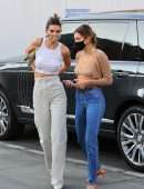 Kendall Jenner and Hailey Bieber Shopping Together in Los Angeles