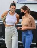 Kendall Jenner and Hailey Bieber Shopping Together in Los Angeles