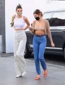 Kendall Jenner and Hailey Bieber Shopping Together in Los Angeles