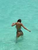 Kendall Jenner Booty in a Tiny Thong Bikini