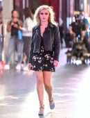 Kiernan Shipka Cleavage on the Set of “Swimming With Sharks” in Hollywood