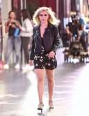 Kiernan Shipka Cleavage on the Set of “Swimming With Sharks” in Hollywood