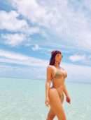 Kim Kardashian Big Booty in Bikini at the Beach