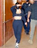 Kim Kardashian Pokies in See-Through Top Out in Beverly Hills