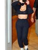Kim Kardashian Pokies in See-Through Top Out in Beverly Hills