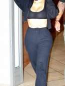 Kim Kardashian Pokies in See-Through Top Out in Beverly Hills