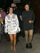 Kourtney Kardashian and Addison Rae Leggy Step Out for Dinner