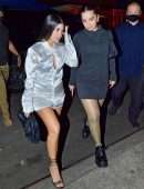 Kourtney Kardashian and Addison Rae Leggy Step Out for Dinner