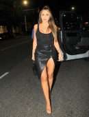 Larsa Pippen Leggy in Revealing Skirt Out in Beverly Hills