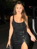 Larsa Pippen Leggy in Revealing Skirt Out in Beverly Hills