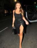 Larsa Pippen Leggy in Revealing Skirt Out in Beverly Hills