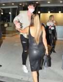 Larsa Pippen Leggy in Revealing Skirt Out in Beverly Hills