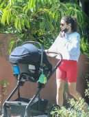 Lea Michele Booty, Out for a Walk in Santa Monica, California