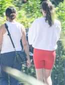 Lea Michele Booty, Out for a Walk in Santa Monica, California