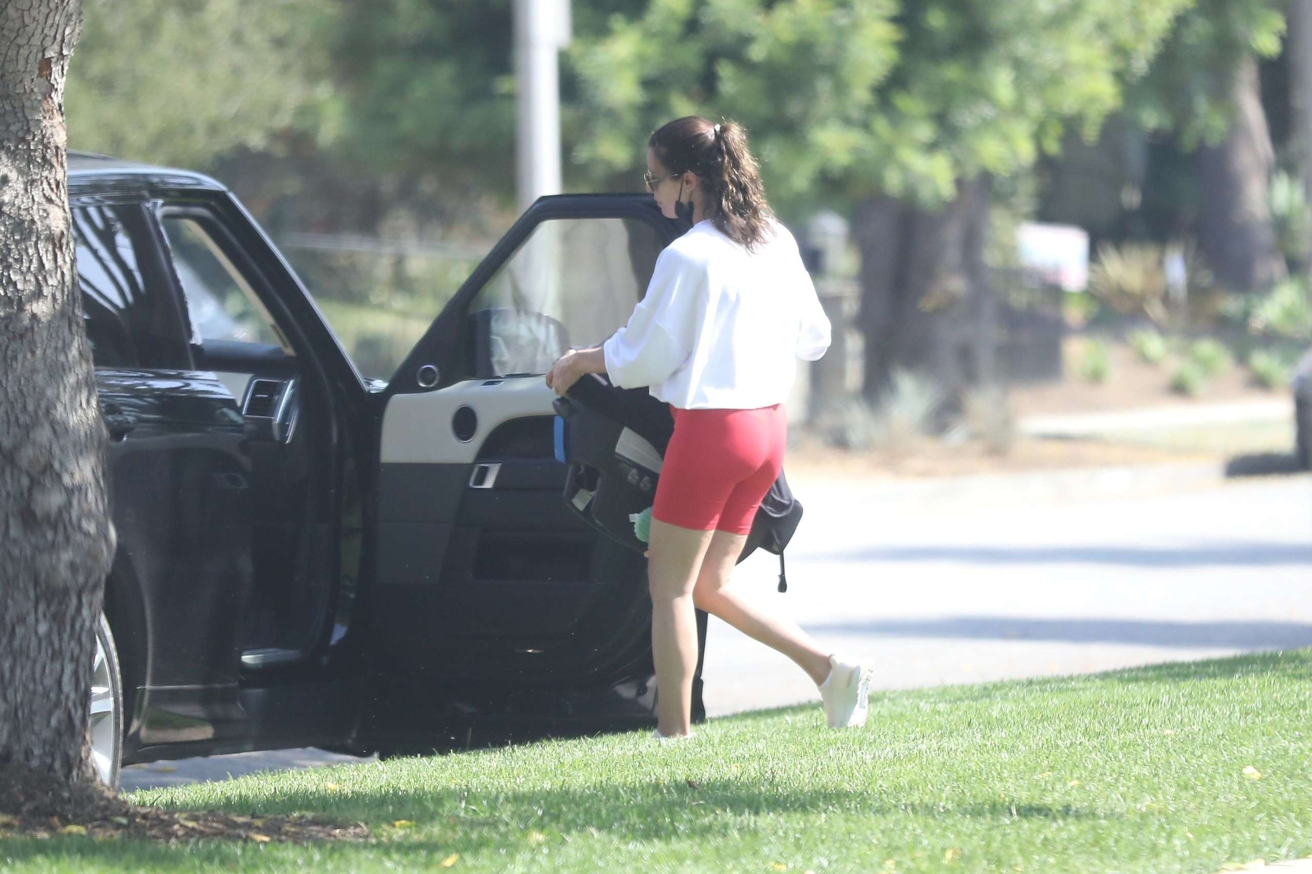 Lea Michele Booty, Out for a Walk in Santa Monica, California