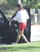 Lea Michele Booty, Out for a Walk in Santa Monica, California