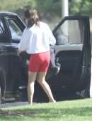 Lea Michele Booty, Out for a Walk in Santa Monica, California