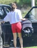 Lea Michele Booty, Out for a Walk in Santa Monica, California