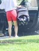 Lea Michele Booty, Out for a Walk in Santa Monica, California