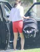 Lea Michele Booty, Out for a Walk in Santa Monica, California